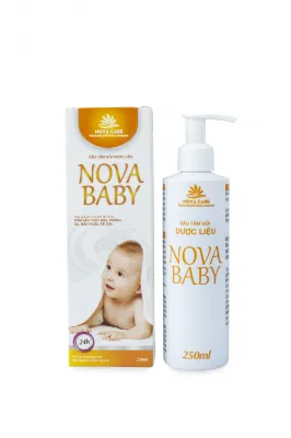 Dầu tắm gội dược liệu Nova Baby